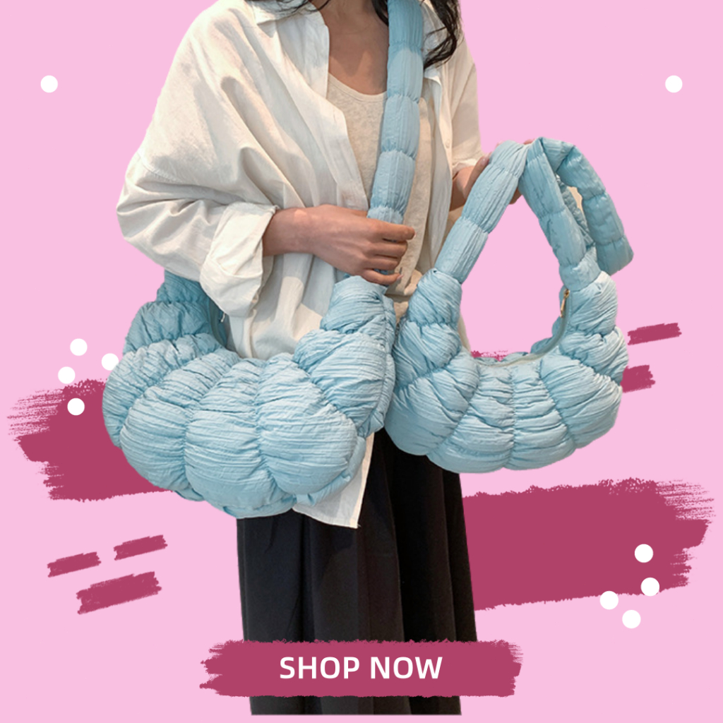 Chicbags-[READY]Hadiah Lebaran puffy bag selempang puffy bag Tas Selempang Wanita Puffy Sling Bag Ta