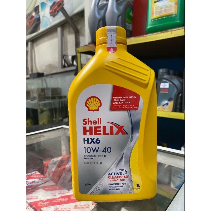 Oli Mobil Shell Helix HX6 10W-40 1 Liter Original