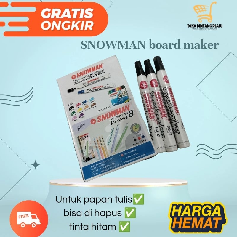 

SNOWMAN BOARD MAKER SPIDOL PAPAN TULIS