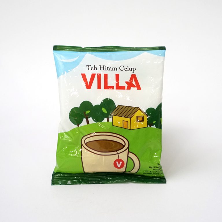 

Teh Villa, Teh Celup Sachet (Kantong)- Black Tea, Teh Hitam 1 Renteng Isi 12 Sachet @10g