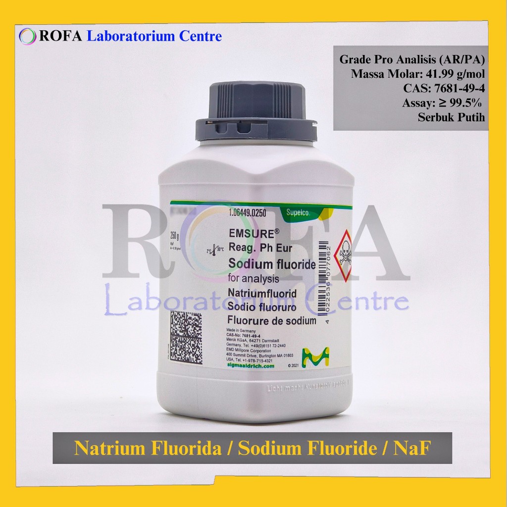 Natrium Fluorida / Sodium Fluoride / NaF Pro Analisis