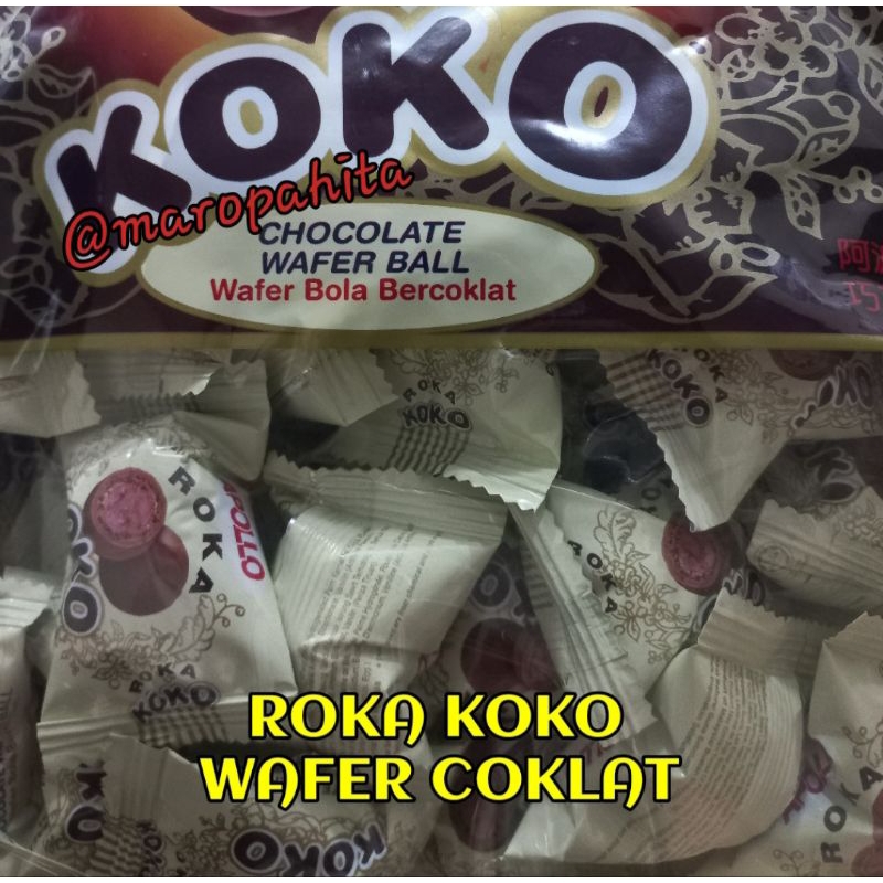 

Permen Coklat Roka Koko Apollo Wafer Ball Chocolate