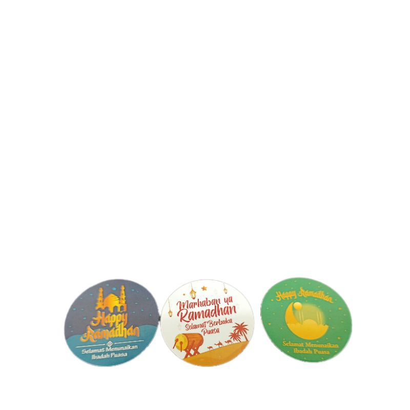 

Stiker Bulat Happy Ramadhan 5cm 10 Pcs