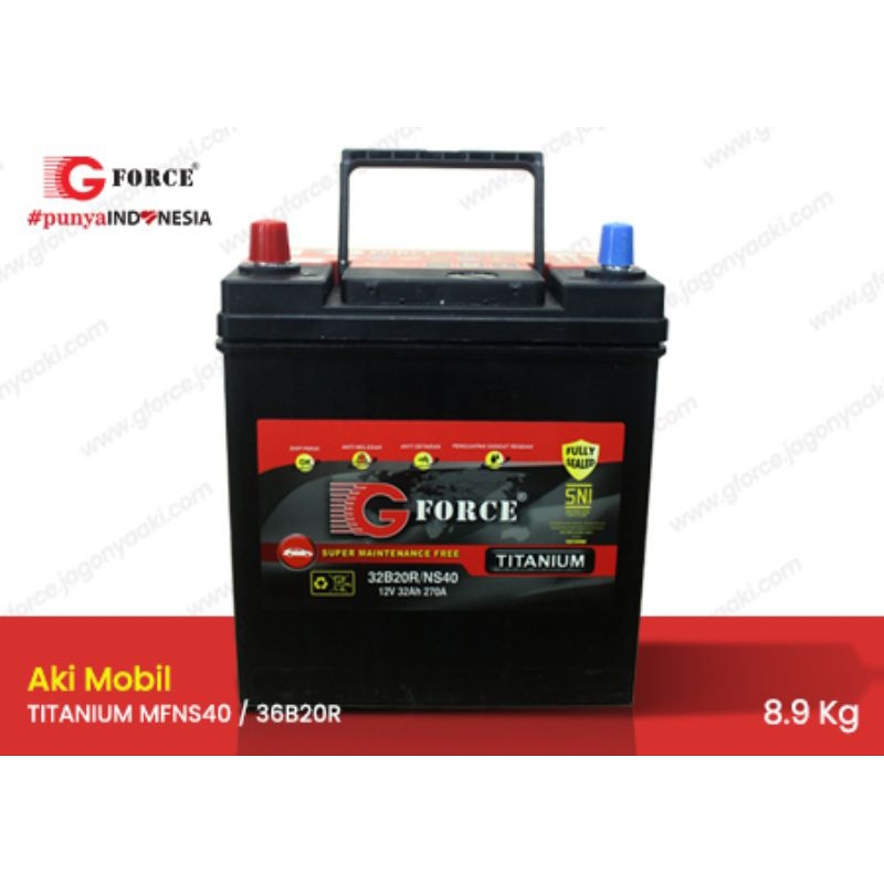 AKI MOBIL G-FORCE TITANIUM MF NS40 / 32B20R (AKI KERING)