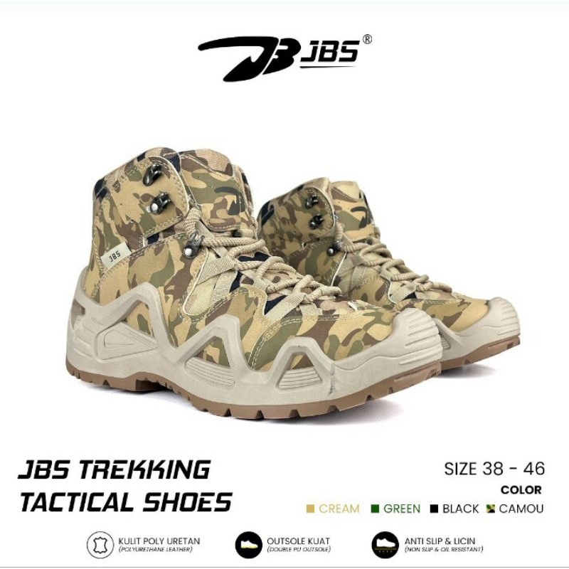 Sepatu tactical outdoor jba trakking tactical shoes 6 inch
