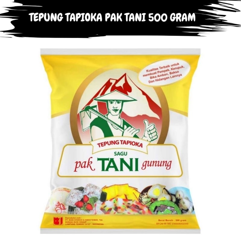 

TEPUNG TAPIOKA CAP PAK TANI GUNUNG KEMASAN 500 GRAM TStore