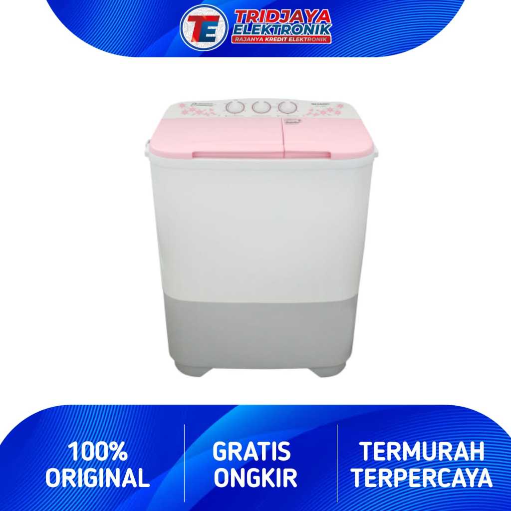 Mesin Cuci Sharp 2 Tabung ES-T70MW-PK ES-T70MW-PK