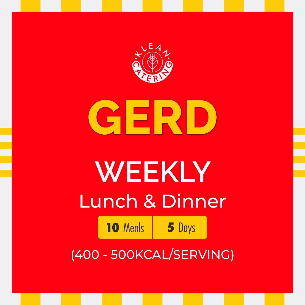 Klean Gerd Diet Catering Sehat - Weekly (10 Meals/5 Days)