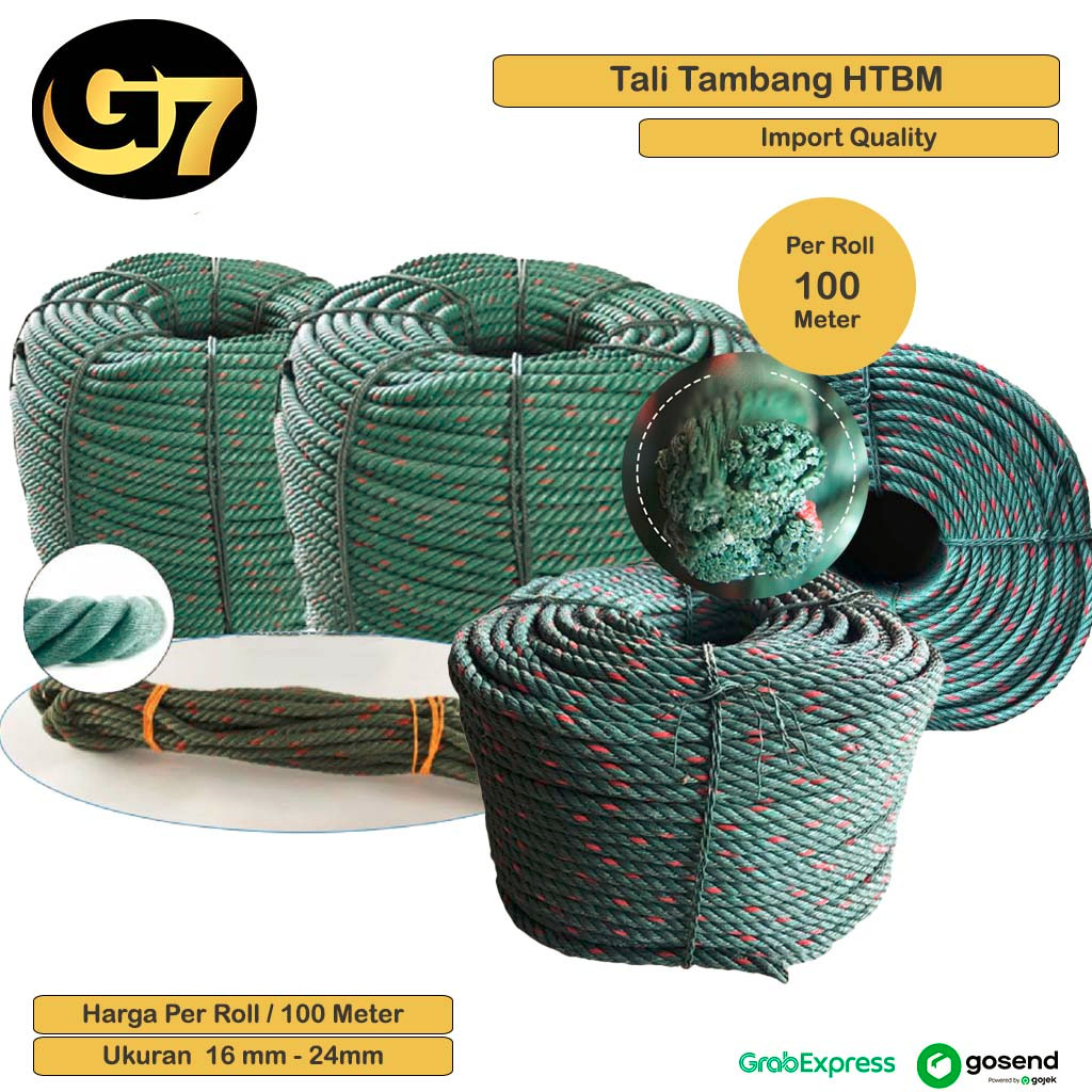 

Tali Tambang Kecil 3mm 4mm 5mm 6mm 7mm Per Roll Tali Tampar Pengikat Barang Tali Plastik Hijau Bintik Merah Tali Derek Mobil Berkualitas
