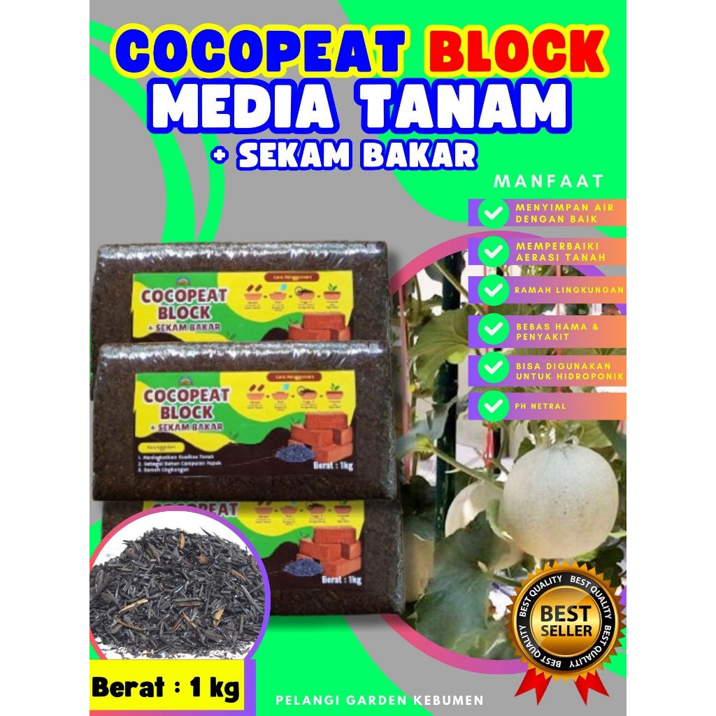 TERBAIK  Cocopeat Fiber, Cocopeat Fellagro, Cocopeat Gecko