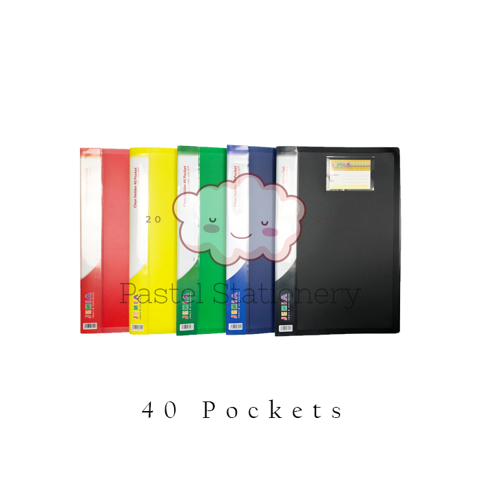 

Map Dokumen Isi 40 Sekat Plastik Bening F4 Murah - Clear Holder Display Books Kertas Folder Pockets Document Book Keeper Folio