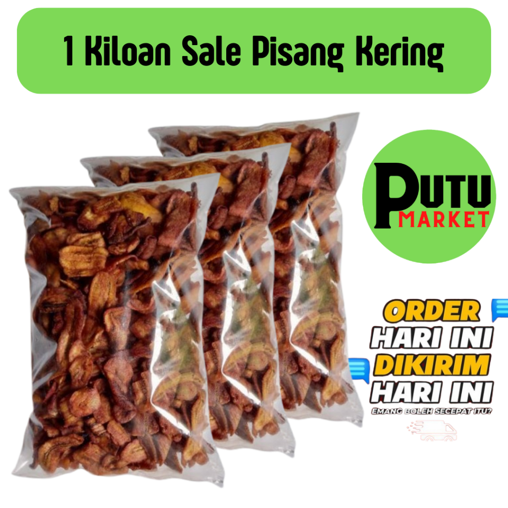 

1 KILOAN SALE PISANG KERING PUTU MARKET - KRIUK MANIS GORENG NON OVEN RENYAH PREMUM KHAS KEBUMEN BUKAN BANDUNG LAMPUNG ATAU JAWA TIMURAN 500 GRAM DAN 1 KG