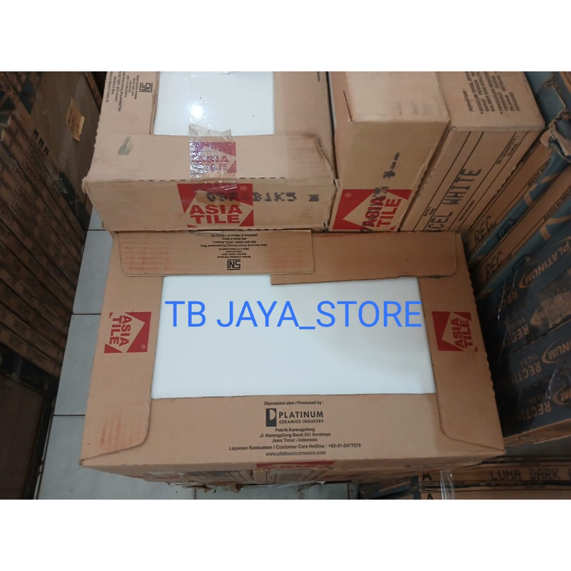 KERAMIK LANTAI DINDING 25 X 40 PUTIH POLOS ASIA TILE