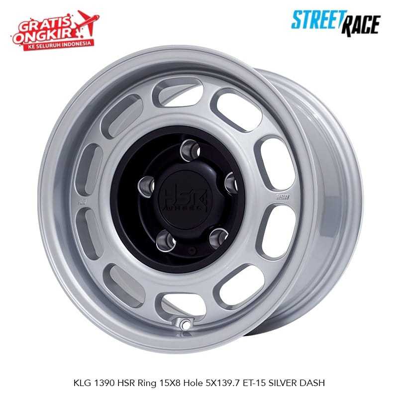 Velg Mobil Jimny Taft Cherokee HSR Klg Ring 15 Silver