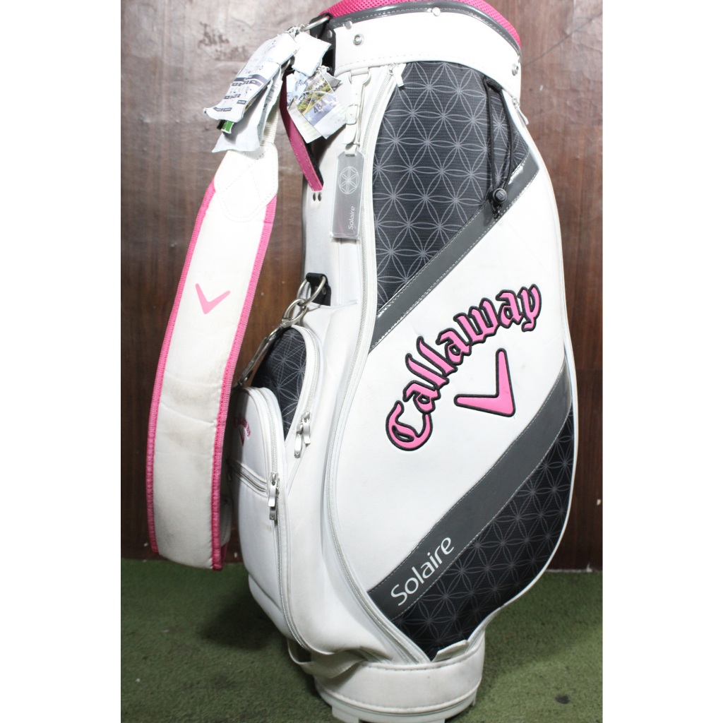 Tas Stick Golf Bag Callaway USA Solaire Putih Pink | Tas Stick Golf Second Bekas Berkualitas