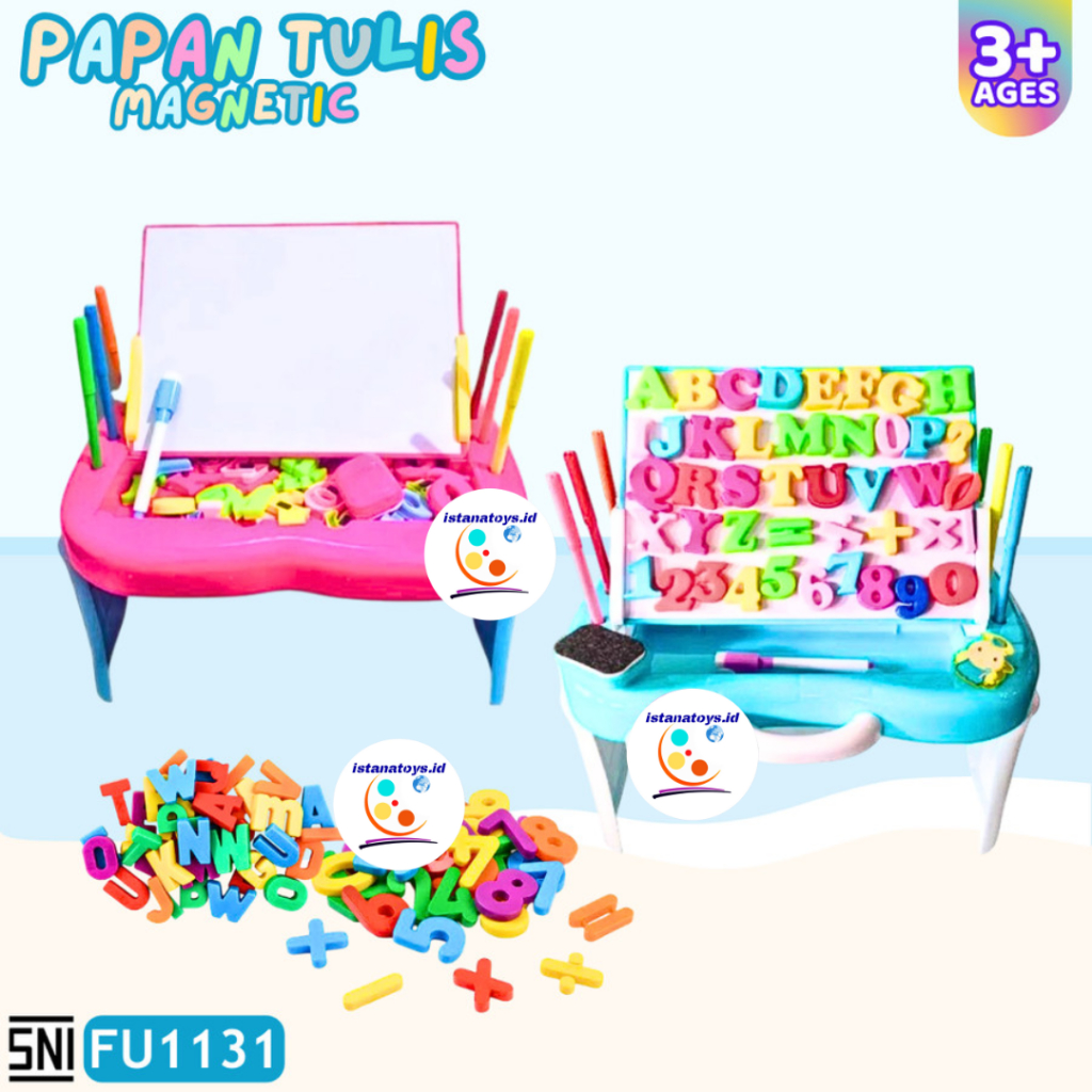 

ID Mainan Papan Tulis Magnetic Drawing Board Meja Belajar Anak FU1131