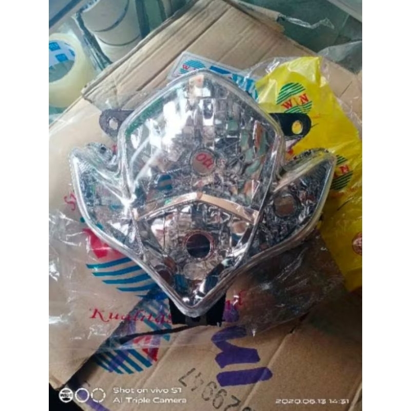 REFLEKTOR PLUS MIKA LAMPU DEPAN SATRIA FU 150 BARONG 2010 2011 2012