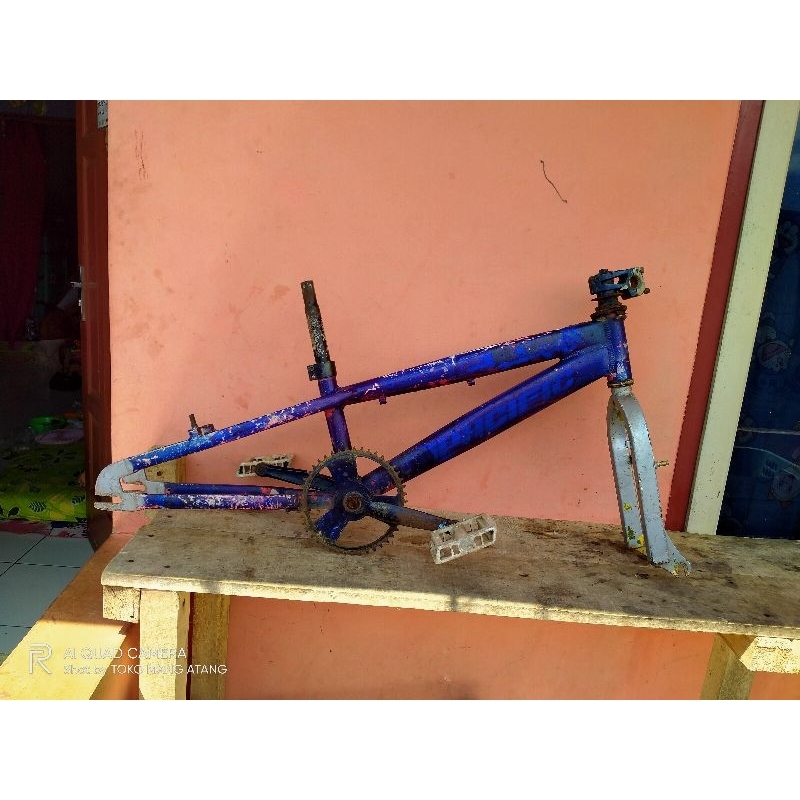 Frame Alloy Sepeda BMX ban 20 include Fork stem BB crank pedal MURAH