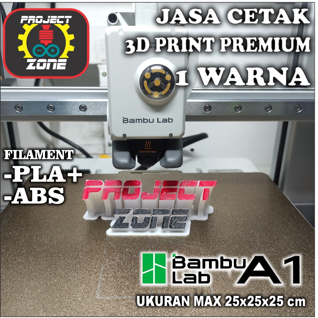 JASA CETAK 3D PRINT PRINTING CUSTOM | CETAK 3 DIMENSI BAHAN PLA+ ABS
