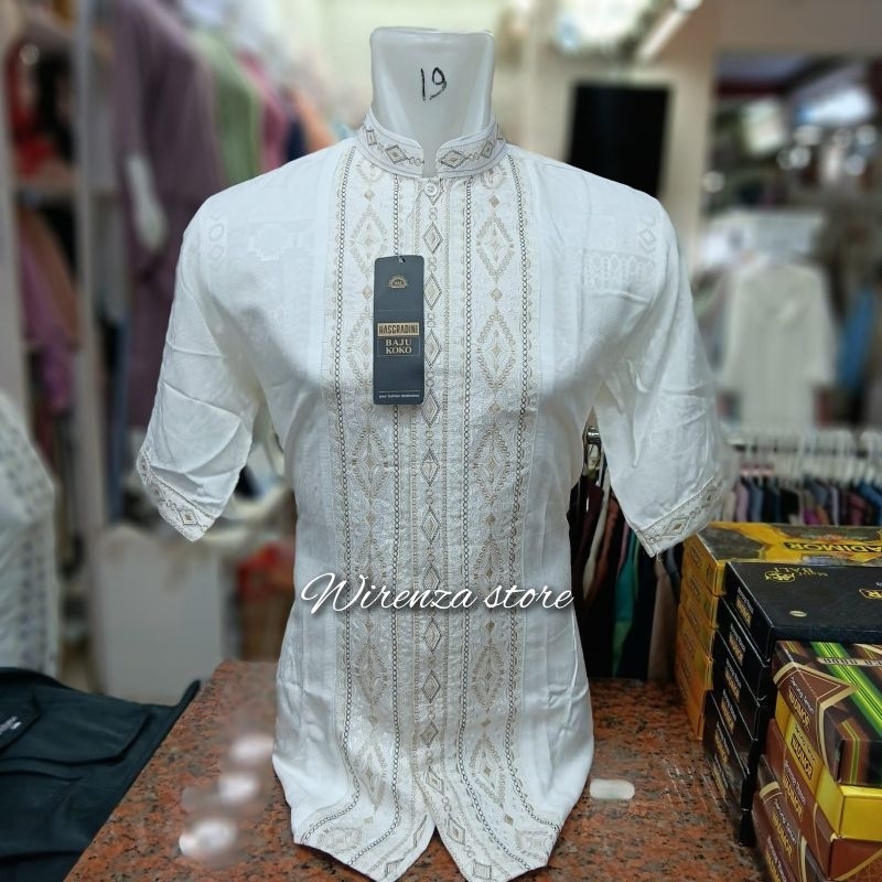 CUCI GUDANG BAJU KOKO PRIA LENGAN PENDEK HASGRADINI