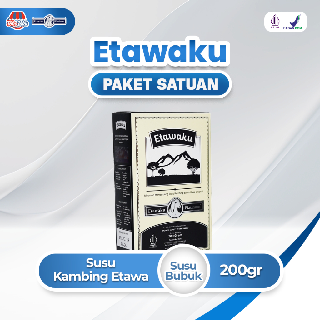 

Etawaku Platinum - Susu Kambing Etawa Murni + Krimer Bubuk yang Berkhasiat Tinggi Memiliki Kandungan Protein dan Vitamin Kompleks yang lengkap dan Rendah Lemak