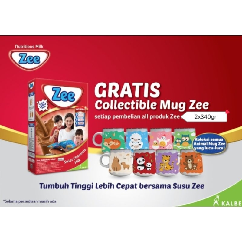 

Susu Zee Reguler 340gr Nutripro Complex plus, gratis mug animals setiap pembelian 2box