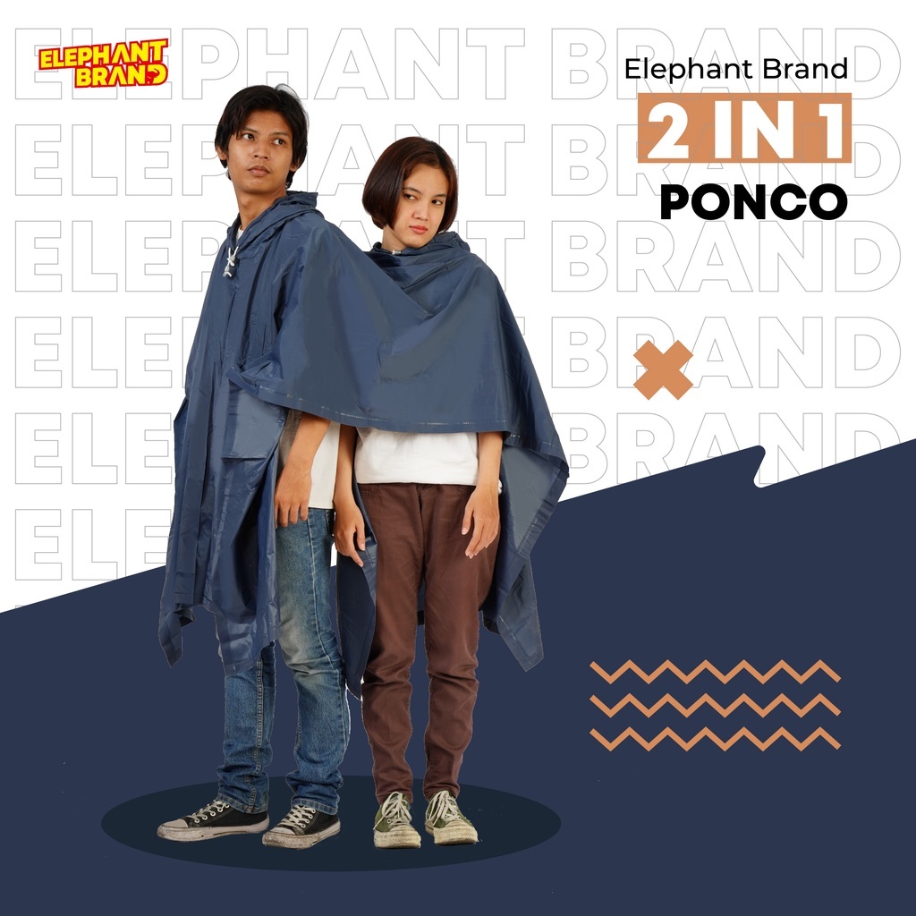 Elephant Brand Jas Hujan / Jas Hujan Ponco