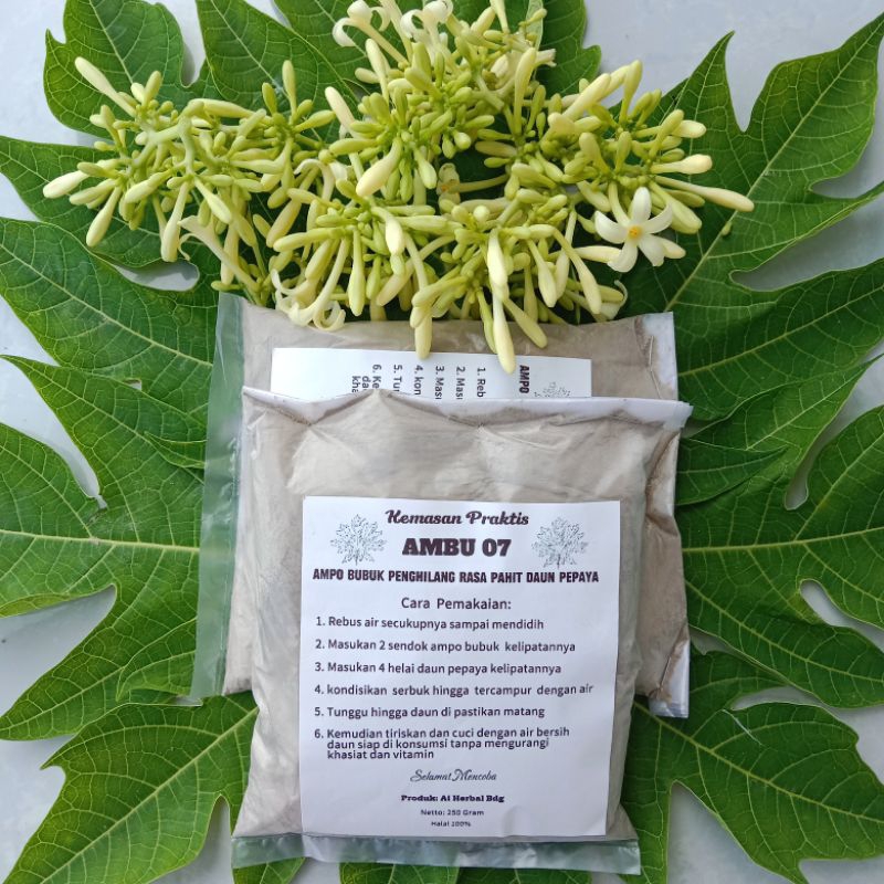 

Ampo tanah liat bubuk/lempung bubuk 2pcs penghilang rasa pahit daun pepaya