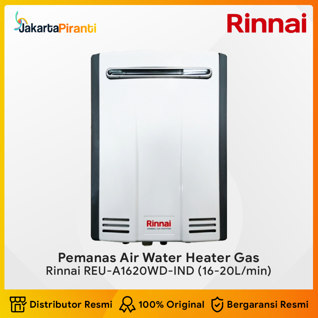 RINNAI Water Heater Gas 20 Liter REU-A1620WD-IND Pemanas Air Water Heater Gas Rinnai REU-A1620WD-IND