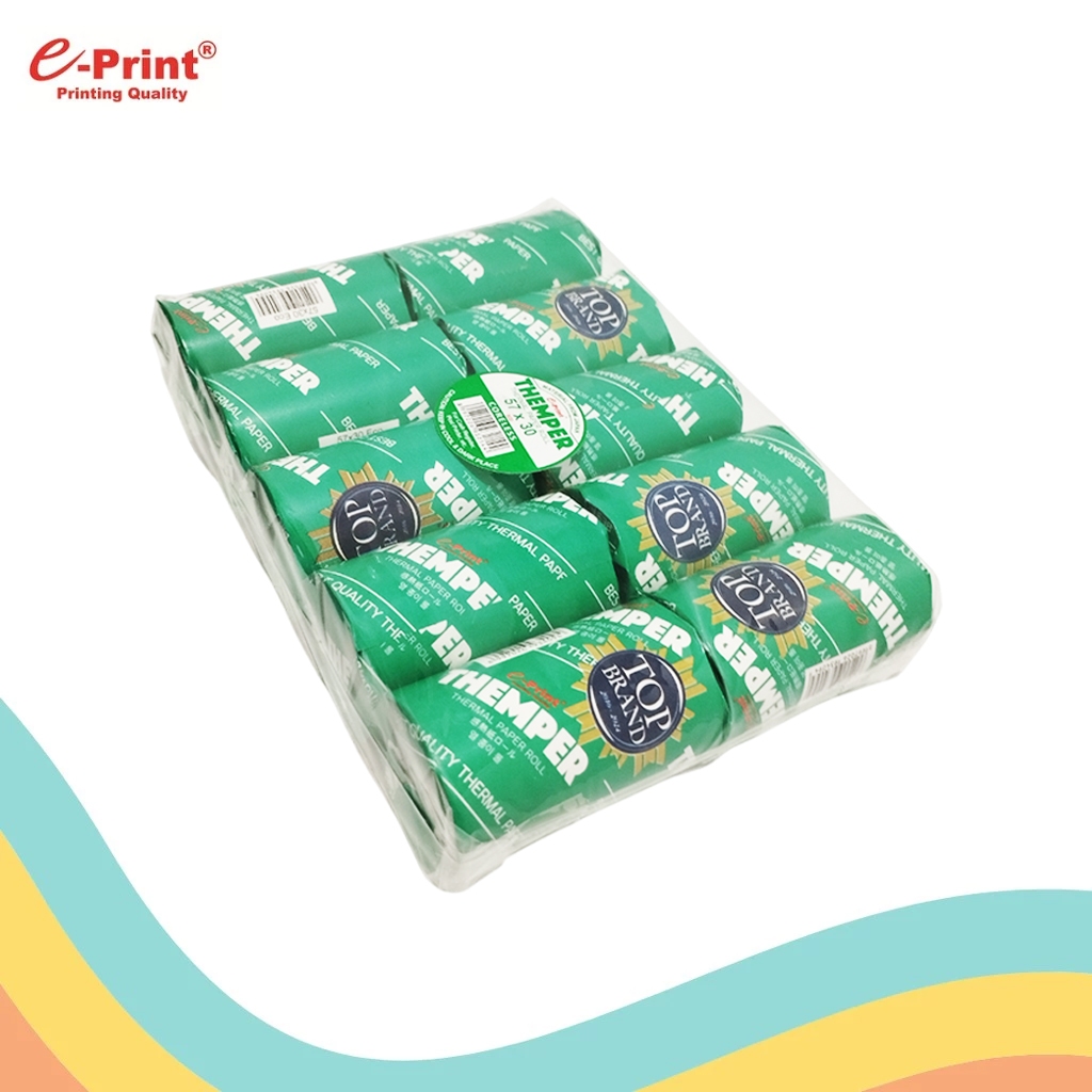 

KERTAS THERMAL E-PRINT 57 x 30 HIJAU (10 PCS)