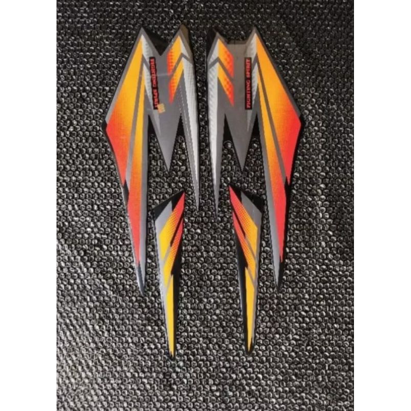 Stripping stiker rx king 2002 HITAM OREN