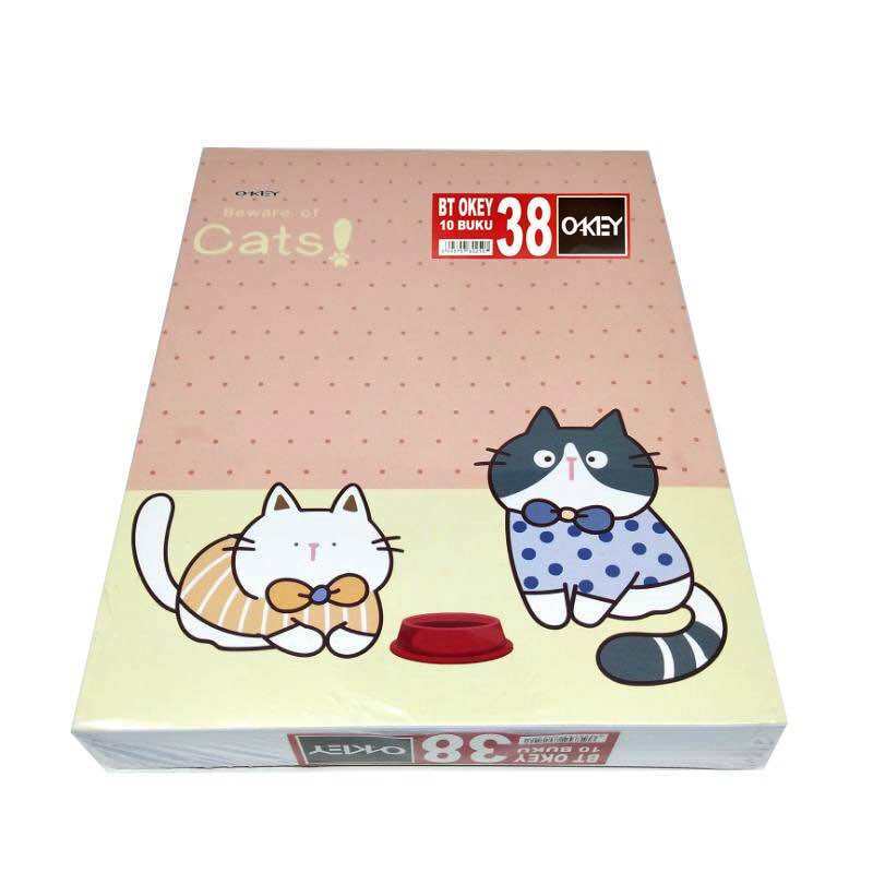 

PACK Buku Tulis OKEY 38 Lembar Isi 10 Buku Gambar Lucu Ukuran Kwarto