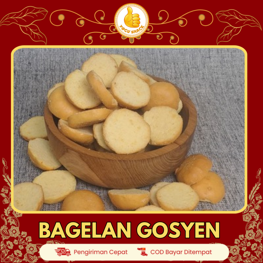 

Bagelan Gosyen Manis Renyah 250gr | Roti Bagelan Kering Gurih Lezat - Yogu Snack