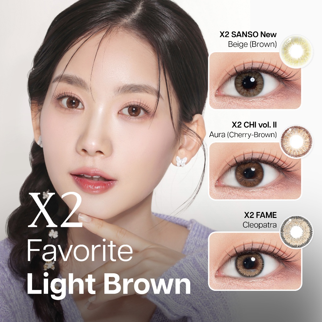 X2 Softlens Light Brown Series | Soflens Cokelat | Soflens Wedding