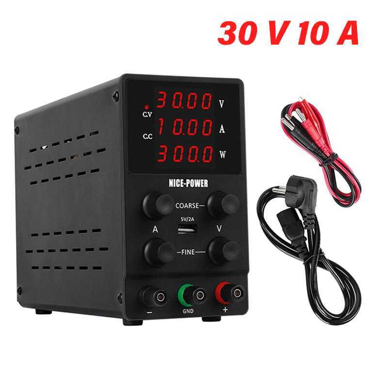 NICE-POWER Adjustable DC Power Supply 30V 10A - SPS3010 - Black