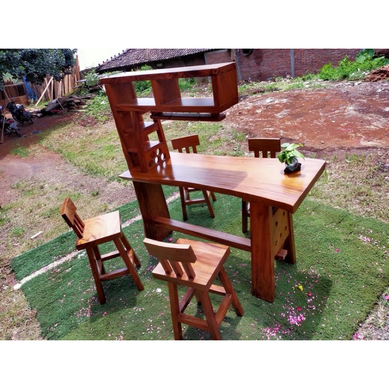 MEJA MINI BAR KAYU MINIMALIS