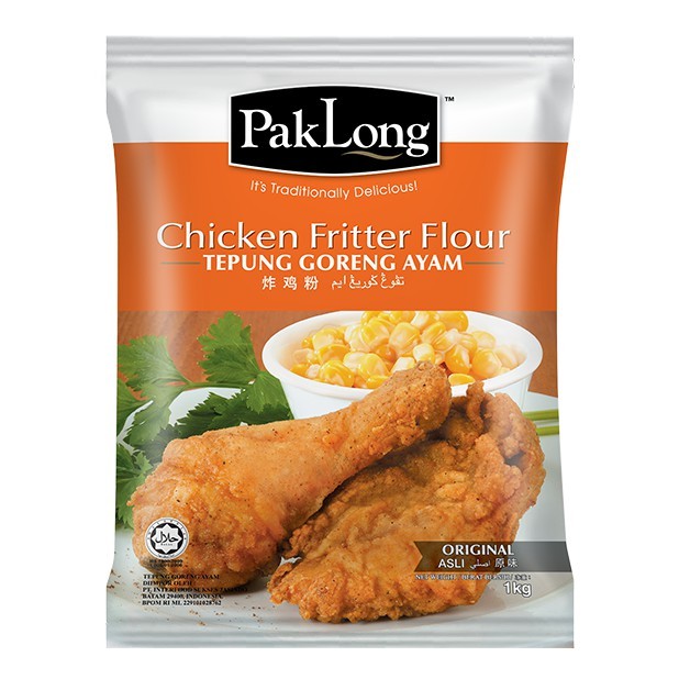 

Pak Long Tepung Ayam Goreng Original / Pedas 500gr Fried Chicken Fritter Flour Spicy Ori