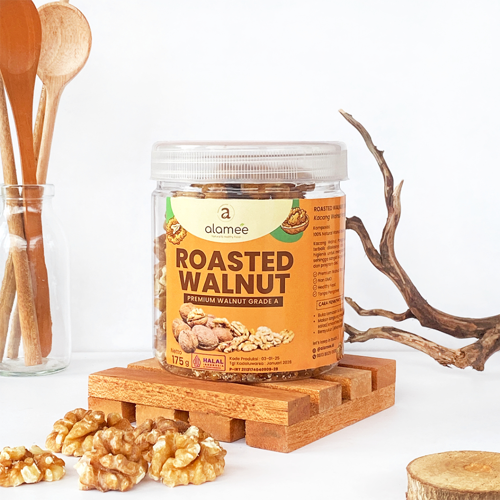 

ALAMEE Roasted Walnut Kacang Otak Panggang Premium Renyah Organik 150 gram