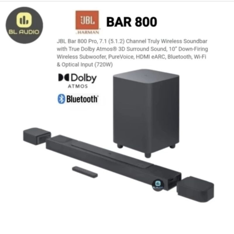 JBL Bar 800 Bar800 Speaker Soundbar Dolby Atmos