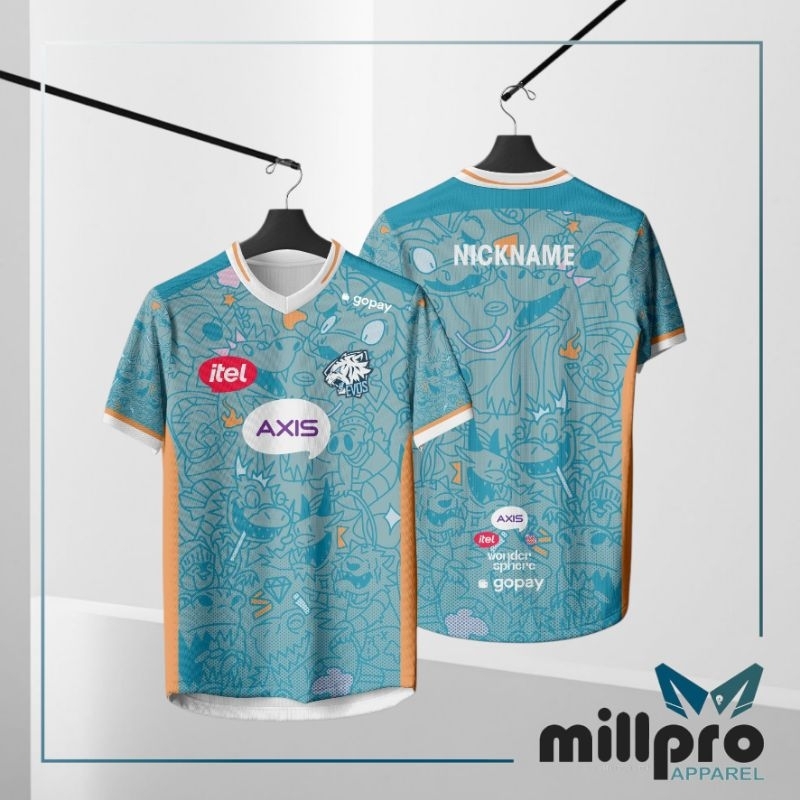 Jersey Gaming Reading Dragon - Baju Esport Fanswear Gratis Name set