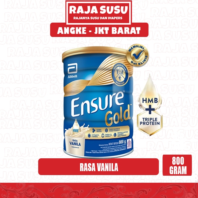 

ENSURE GOLD VANILA 800GR - RAJA SUSU