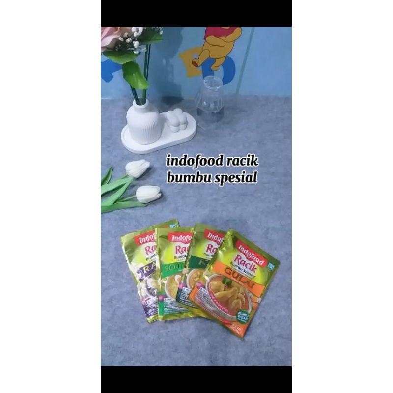 

Indofood Racik Bumbu Spesial Opor Ayam, Rendang, Kare, Rawon, Gulai, Soto Ayam