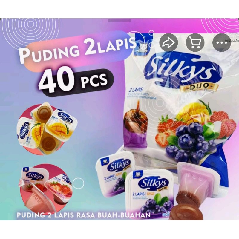 

SILKYS Jelly puding 2 lapis isi 10pcs per pack 26gr ,15pack 1 karton