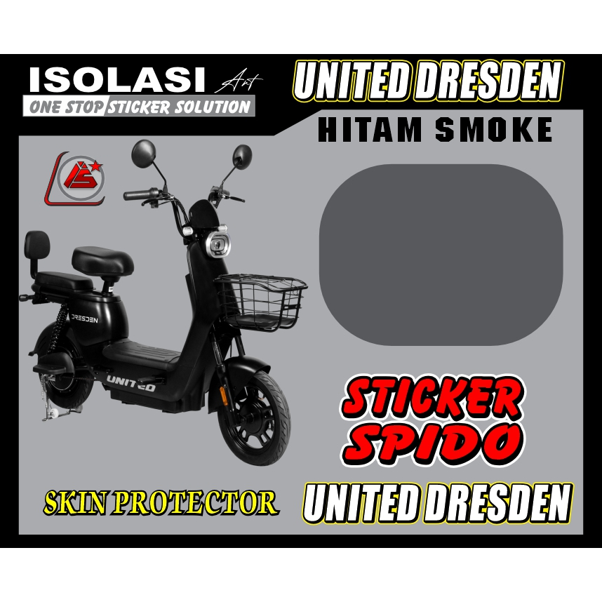 UNITED DRESDEN /sticker anti gores spido sepeda listrik tipe UNITED DRESDEN