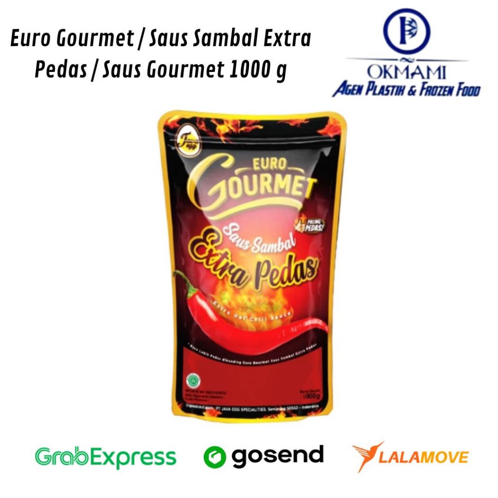 

Euro Gourmet Saus Sambal / Saus Sambal Extra Pedas / Saus Gourmet Paling Pedas 1kg