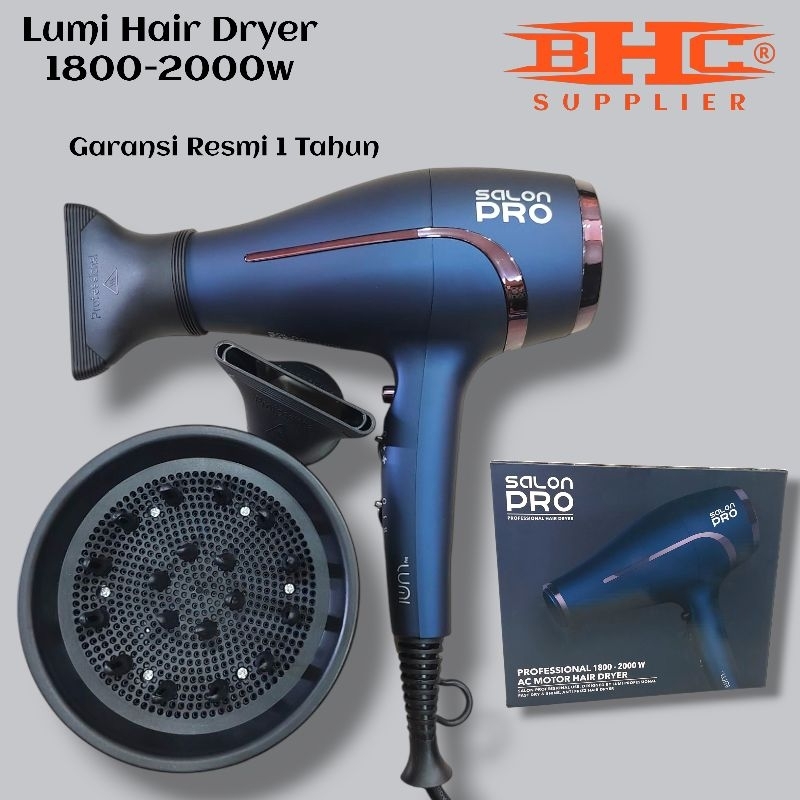 Hairdryer Lumi Salon Pro 1800 - 2000 Watt Original Pengering Rambut Hair Dryer