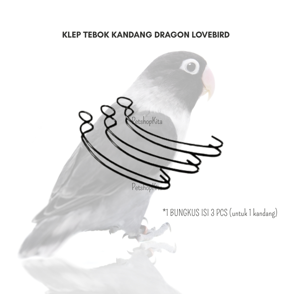 Klem Tebok kaki untuk sangkar love bird