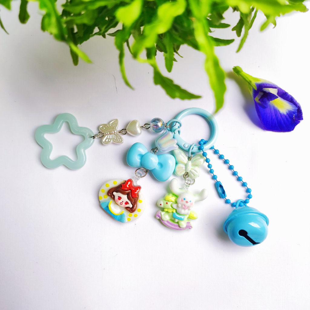 Gantungan Kunci/ Bag Charm Karakter Princess Peri Lonceng Lucu