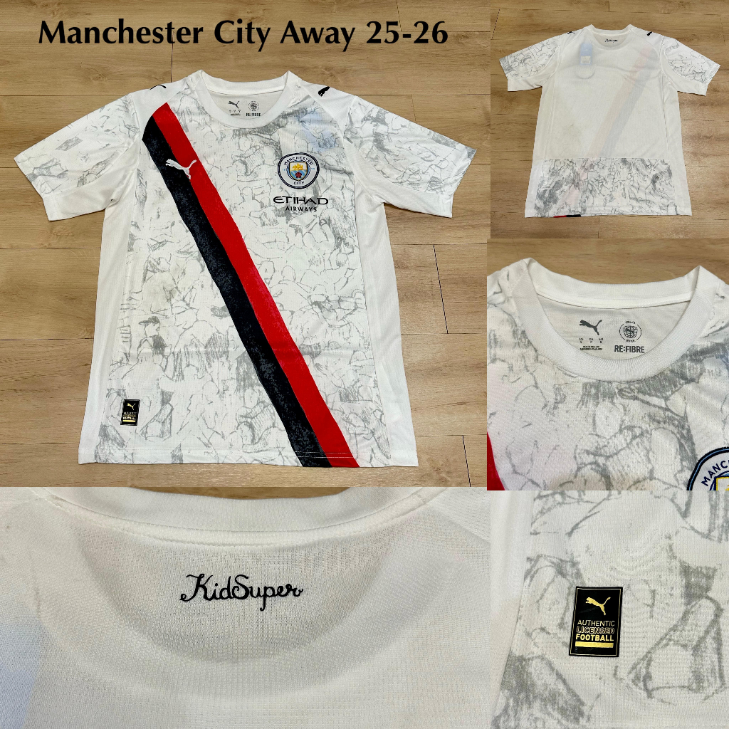 JERSEY MAN CITY AWAY 2025 2026 PUTIH FANS VERSION