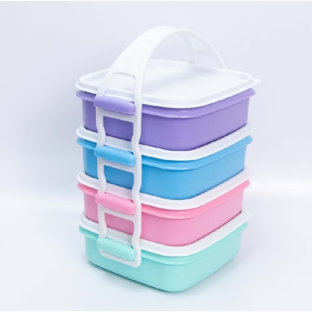 New [Takuma] Rantang Plastik 4 Susun Multifungsi